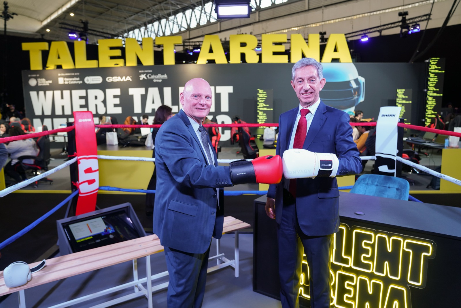 John Hoffman and Francesc Fajula inaugurate Talent Arena, MWC Barcelona’s new digital talent space
