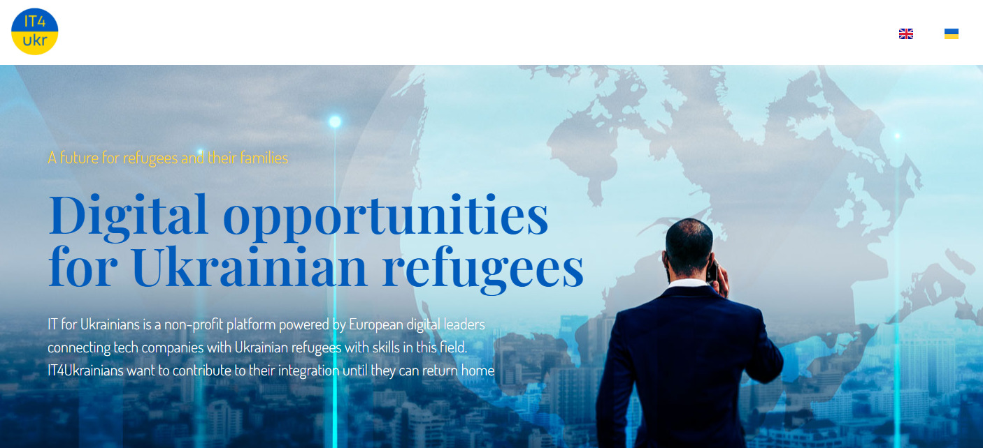 Leading companies and entities of the technological and digital sector join forces to help Ukrainian refugees